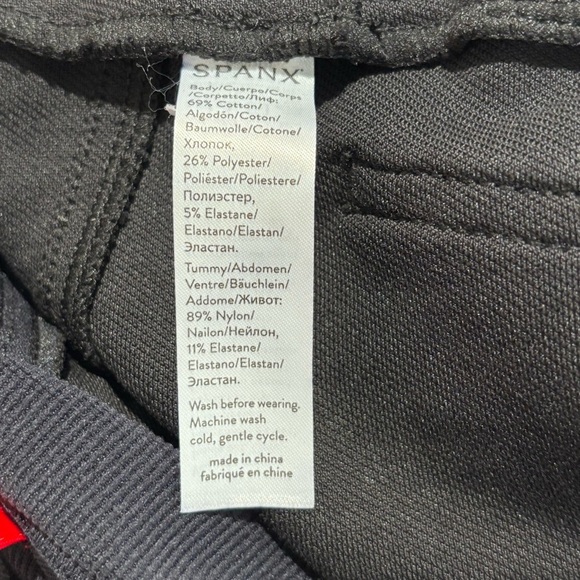 SPANX Sz XL Jean-ish Mama Ankle Maternity Black Leggings NEW WITH TAGS - Picture 12 of 12